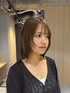 ジュベ(juve.) 大分ミディアムロング顔まわりレイヤーカット髪質改善カラー