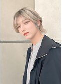 ハイトーンシースルーマッシュウルフ