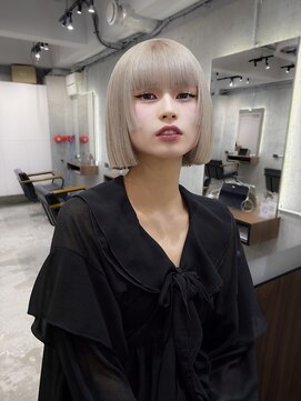 オルズ 渋谷(ALLZ) 渋谷/ケアブリーチ/ハイトーンボブ/ダブルカラー/渋谷駅/カラー