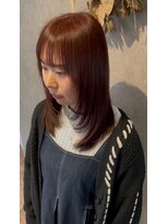 パーミル ヘア クマモト(permille ‰ hair Kumamoto) レッド×顔まわりレイヤー