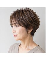 ヘアアンドメイク アース 入間店(HAIR&MAKE EARTH) 大人の丸みショート×オーガニックカラー