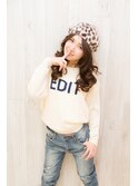 自然に帽子が似合うロング