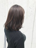 ヘアデザイン ソラ(Sola) ゆるふわ内巻きボブ ツヤ髪マロンベージュ暗髪秋カラー