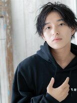 メンズヘア ビーセカンド 草加店(MENS HAIR B-2)&nbsp;爽やか黒髪でモテる！センターパートコンマヘアD