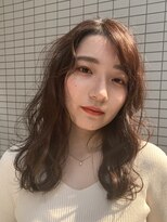 グラニュー(granew)&nbsp;大人かわいい☆ココアブラウン×フリンジウェーブ