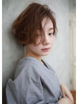 ビューバイネオリーブ 用賀店(Beau'r by neolive)&nbsp;オリーブベージュフリンジウエーブショートレイヤー用賀