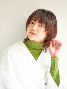 ジュール サウス 新宿南口(Joule South) 顔型別ヘアスタイル特集/マロンベージュ/Aラインボブ/新宿