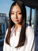 アレンヘアー 八尾店(ALLEN hair)&nbsp;センターパート_ナチュラルストレートヘア