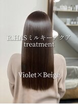 R.HASミルキーアクアtreatment×color