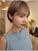 ハイトーンマッシュショート