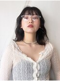 韓国ストリートミディアム_外ハネボブセクションカラー_39204