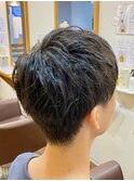 爽やかマッシュショート/ツーブロック/刈り上げ/黒髪/短髪