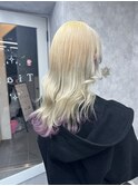 ブロンドカラー/裾カラー/ケアブリーチ/渋谷