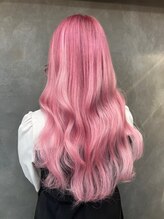 pink×pink         【渋谷/エクステ/シールエクステ】