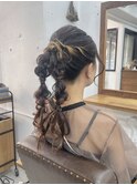 【ヘアアレンジ】タイト編みポニーテールアレンジ♪