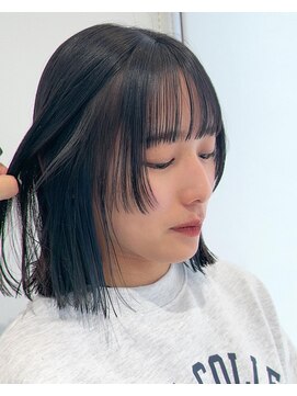 ルッツ(Lutz. hair design) bob side cut earring color