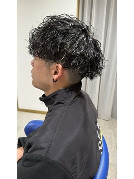 レターバイノベル(letter by novel) 刈り上げマッシュショート×ツイストスパイラルパーマ