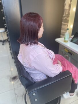 ソーホーニューヨーク 函館店(SOHOnewyork) チェリーレッド/外ハネ/函館美容室/函館/五稜郭