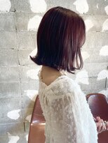 ソワ 四日市(soie)&nbsp;【soie shiho】カシスピンク/くびれボブ