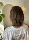 外国人風なレイヤーボブ