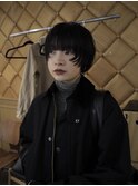前上がりショートボブ