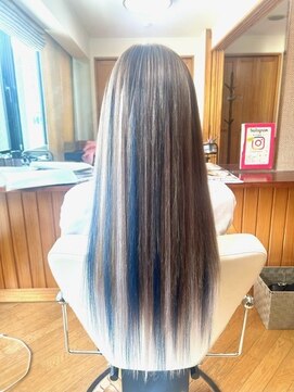 エクステンション クーチャー(Extention Cu'cha) ネイビー×シルバーメッシュ