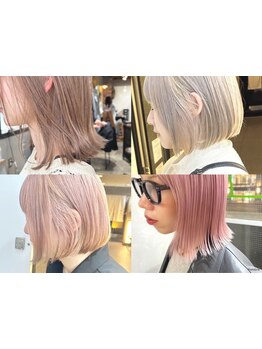 【大阪/梅田/西梅田/北新地】話題のケアブリーチも豊富に取り揃え◎髪質に合わせてご提供します!