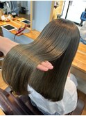 【ブリーチカラー】オリーブグレージュ