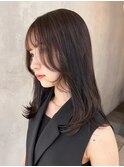 美髪韓国ヘア顔周りレイヤーロング_ba473661