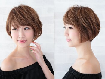 ラグアージュ 本店(RAG AGE)の写真/-乾かすだけでカタチになるショート＆ボブ-RAG/AGEデザインカットで貴方らしさを毎日楽しんで下さい♪