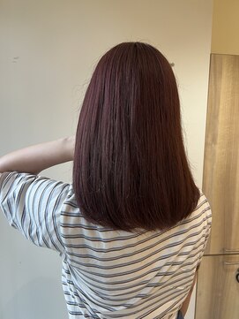 ベンチ(bench) ピンクバイオレット/ブリーチなしダブルカラー/千葉美容室