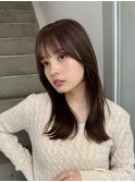 レイヤー/セミロングボブ髪質改善縮毛矯正白髪ぼかしショート