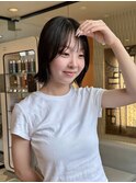 ぱつっとボブ 外ハネ 10代 20代