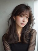 ロングレイヤー×白髪ぼかしカラー30代40代50代60代