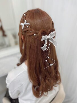 ヘアセットサロン ミント(Hair set salon MINT) クォーターアップ×ハート