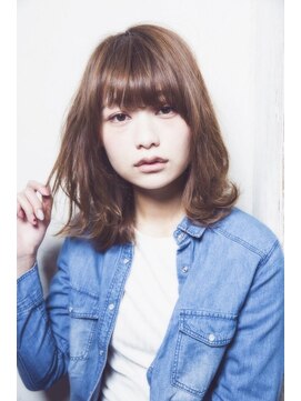 ニコ(NiCO) 【NiCO 八戸】大人かわいい くせ毛風 伸ばしかけ ふわミディ ♪