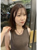 ブリーチなし お肌が白く見えるオリーブカラー 暗髪美人 / 熊澤