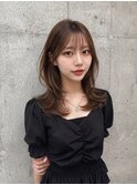 韓国風レイヤーカット髪質改善ダブルカラー