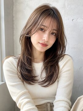 ノア 三宮店(NOA) 【NOA】大人可愛い韓国風小顔ロングレイヤー×顔まわりレイヤー