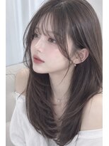 髪質改善サロン WE BE PARSLEY atre 川越店【ウィービーパセリアトレ】&nbsp;結んでも可愛い】韓国風顔周りレイヤー×透明感オリーブベージュ