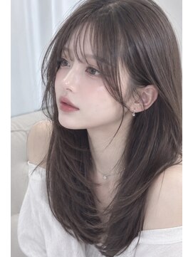 髪質改善サロン WE BE PARSLEY atre 川越店【ウィービーパセリアトレ】 結んでも可愛い】韓国風顔周りレイヤー×透明感オリーブベージュ