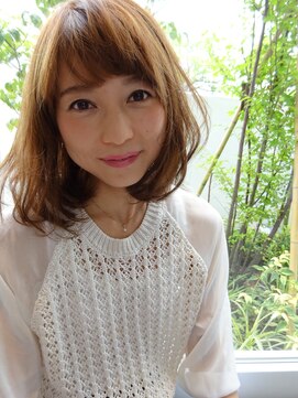 アドラーブル 駅南店(adorable) 【adorable】30代40代 50代♪小顔見せ☆ひし形くびれセミディ