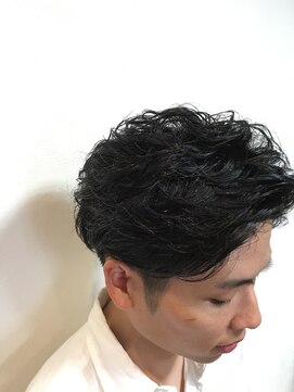バーバーヘアーウォール(barber hair WALL) 無造作風　２ブロック