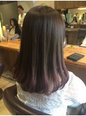 外国人風カラー　グラデーションカラー　ラベンダーピンク　