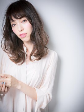 カバーヘアアンドスパ ブリス 浦和(COVER HAIR&SPA bliss) *bliss浦和*くせ毛風MIXカールのくびれセミディx