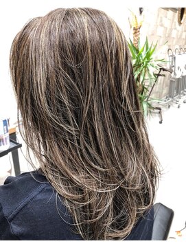 ザ シー 海老名(The C) [The C ] 白髪ぼかし ハイライト イルミナカラー