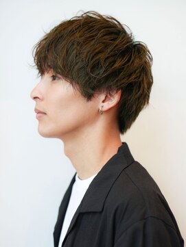 マイラ 銀座(myla) ツイスト2way爽やか暗髪短髪ツーブロックウルフパーマ