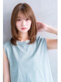 【roijir 表参道】ミディアムレイヤー×シースルーバング