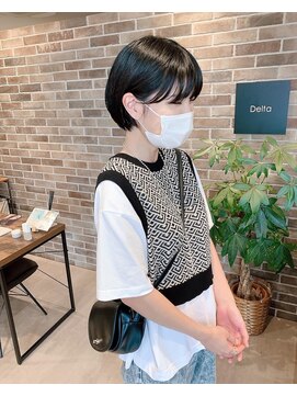 デルタ(Delta) ショートボブ×シースルーバング