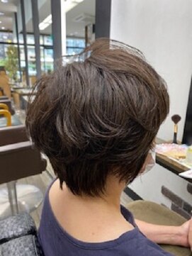 アミュゼ デフィ(amuser defi) ショート・ポイントパーマ/20代/30代/40代
